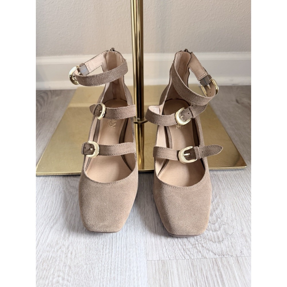 Crown Vintage Beige Suede Strappy